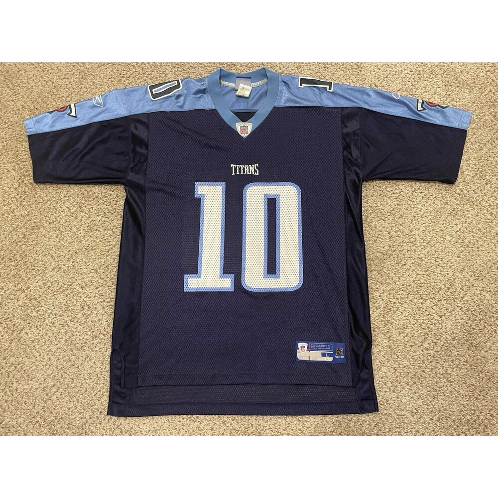 Vintage Reebok Tennessee Titans #10 Vince Young Jersey Mens SZ Large
